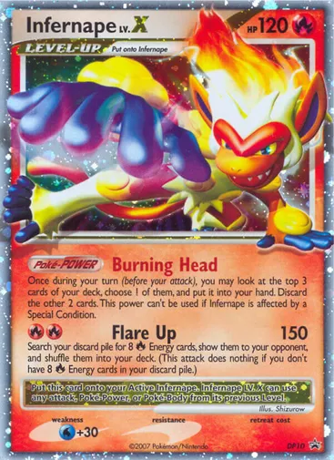 Infernape LV.X DP10 from DP Black Star Promos