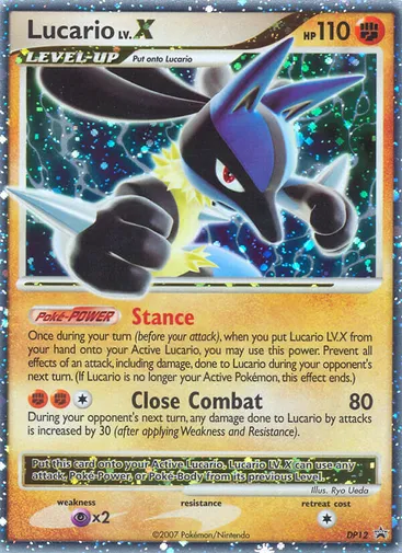 Lucario LV.X DP12 from DP Black Star Promos