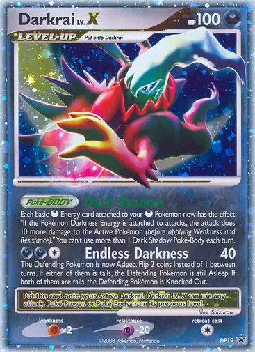 Darkrai LV.X DP19 from DP Black Star Promos