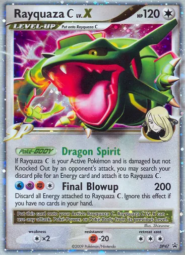 Rayquaza C LV.X DP47 from DP Black Star Promos