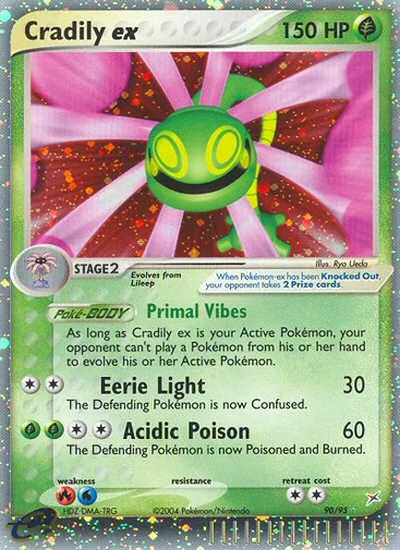 Cradily ex 90 from Team Magma vs Team Aqua