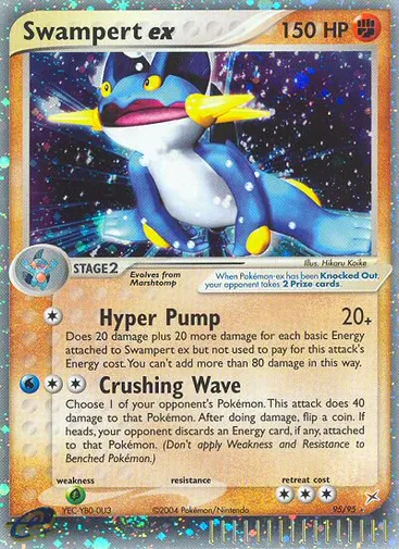 Swampert ex 95 from Team Magma vs Team Aqua