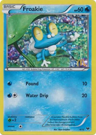 Froakie 4 from McDonald's Collection 2014