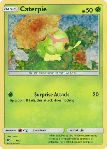 Caterpie 1 from McDonald's Collection 2019