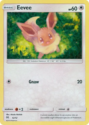 Eevee 12 from McDonald's Collection 2019