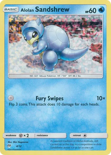 Alolan Sandshrew 4 from McDonald's Collection 2019
