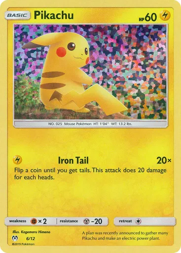 Pikachu 6 from McDonald's Collection 2019