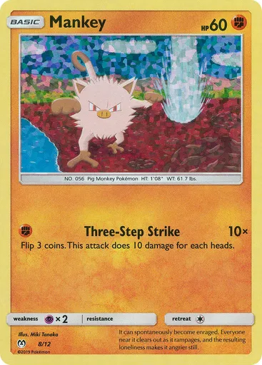Mankey 8 from McDonald's Collection 2019