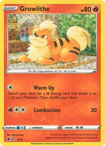 Growlithe 4 from McDonald's Collection 2022