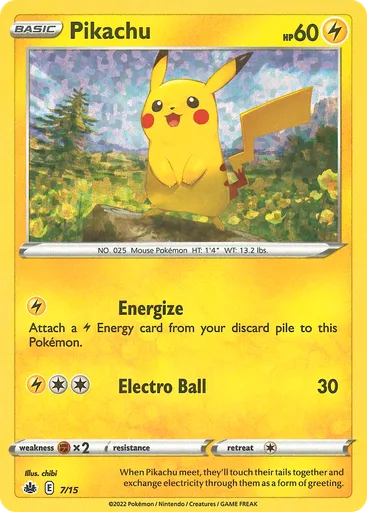 Pikachu 7 from McDonald's Collection 2022