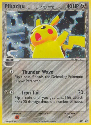 Pikachu δ 35 from Nintendo Black Star Promos