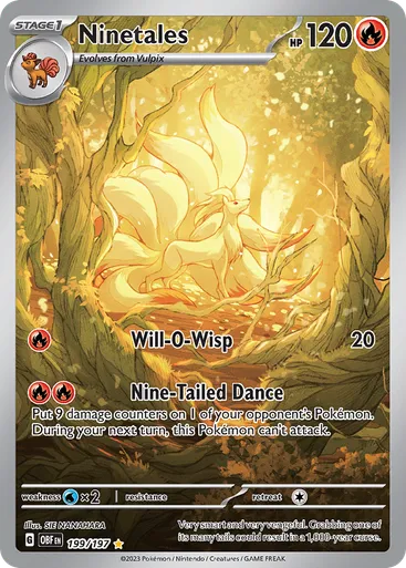 Ninetales 199/197 from Obsidian Flames