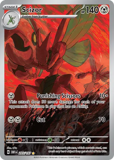 Scizor 205 from Obsidian Flames