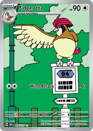 Pidgeotto 208 from Obsidian Flames
