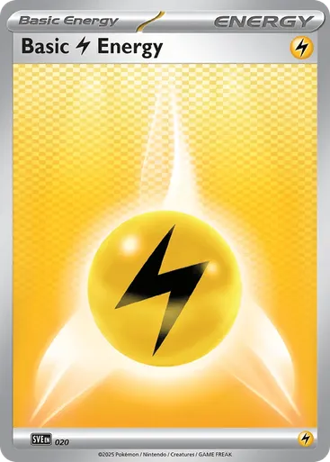 Basic Lightning Energy 20 from Scarlet & Violet Energies