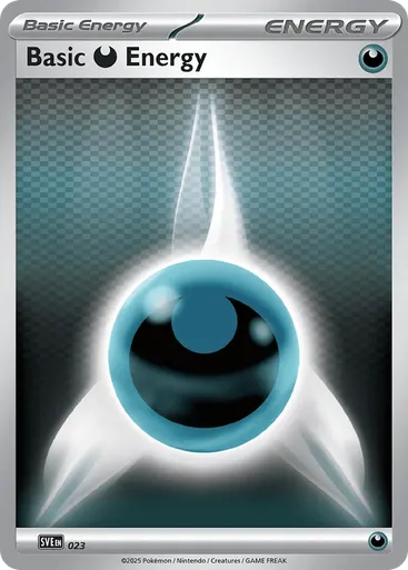 Basic Darkness Energy 23 from Scarlet & Violet Energies