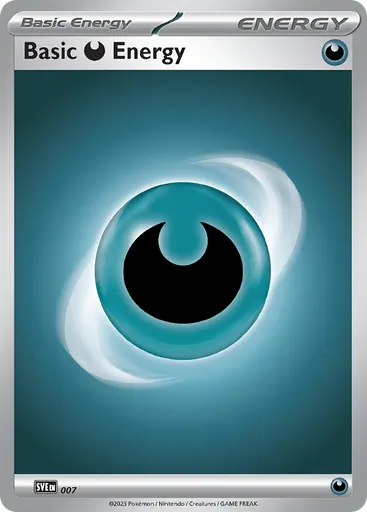 Basic Darkness Energy 7 from Scarlet & Violet Energies