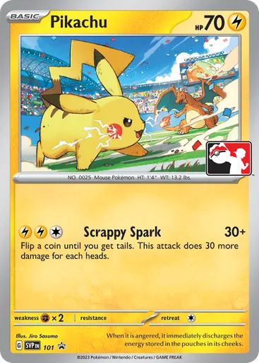 Pikachu 101 from Scarlet & Violet Black Star Promos