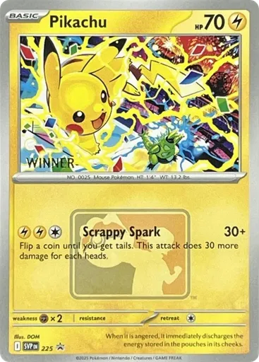 Pikachu 225 from Scarlet & Violet Black Star Promos