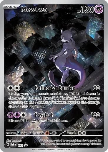 Mewtwo 52 from Scarlet & Violet Black Star Promos